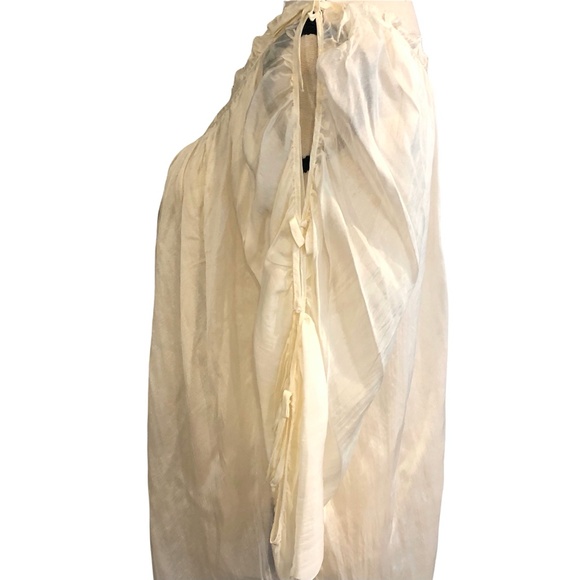 MARC JACOBS CREAM SILK TUNIC W TIES ON THE SLEEVES - Picture 9 of 15